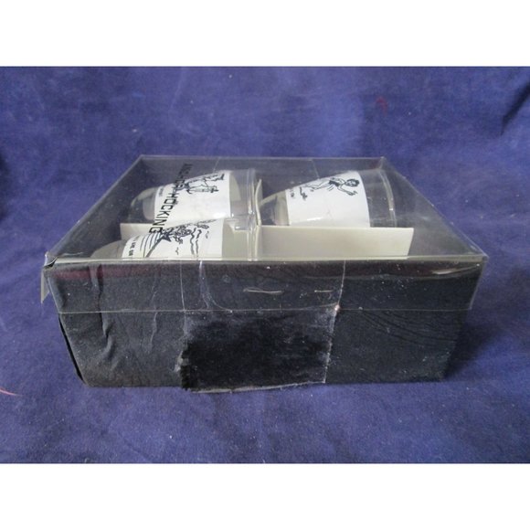 Inappropriate Bad Boy Cartoon Shot Glasses Vintage Anchor Hocking Three IOP - Picture 13 of 14